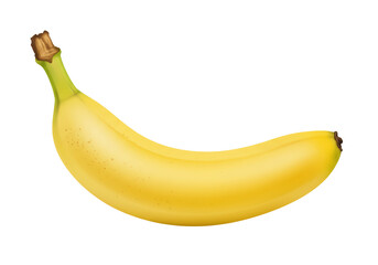 Isolated Ripe Cavendish Banana, Yellow Fruit, Nutritional Value, Fresh Produce, Vitamins, Healthy Food