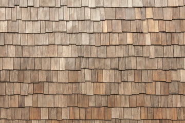 Background image - roof of a building made of wooden tiles