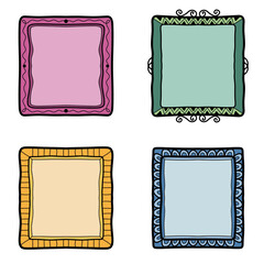 Hand Drawn Vector Frame Collection