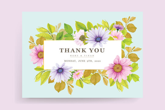 elegant floral wedding card set 