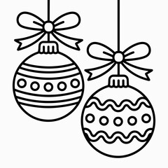 set of christmas balls