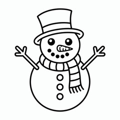 snowman with hat