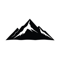 Mountain silhouette vector logo design 