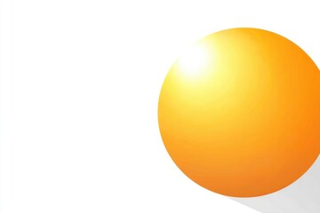 Simple orb-like gradient shape, yellow-orange, on a white background, casting a light shadow on bottom right