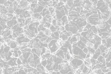 Shimmering, sunlit water surface shows intricate light patterns, casting subtle shadows. Light reflects and refracts, creating movement and depth