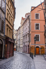 Decooration of the building in Old Prague