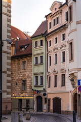 Narrow streets of Old Prague