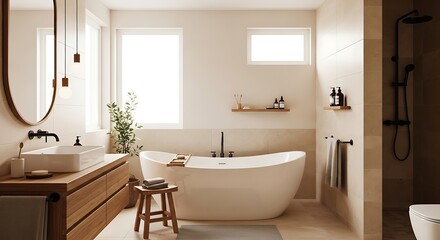 modern bathroom interior