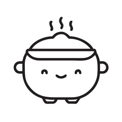 illustration of cooking pot