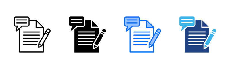 Purpose Statement icon set multiple style collection