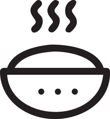vector illustration of a cooking pot