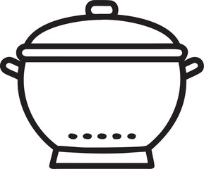 cooking pot vector illustration
