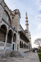 view from the right side, Hagia Sophia in Istanbul, T&uuml;rkiye, Blue Mosque