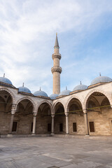 courtyard view, Hagia Sophia in Istanbul, T&uuml;rkiye, Blue Mosque