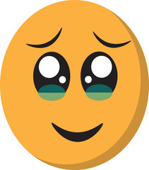 Crying emoji with flowing tears