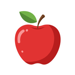 Red Apple Icon for Knowledge and Learning