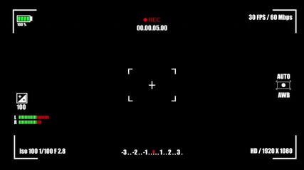 Black and white viewfinder interface. Technical and serious mood. Perfect for UI design.