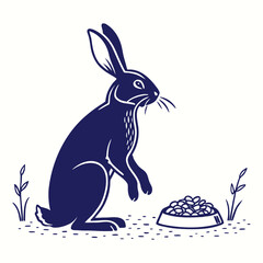 easter bunny with a egg