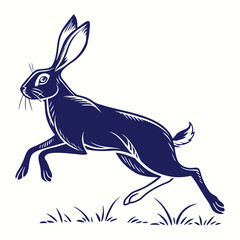 vector illustration of a cartoon rabbit