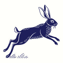 vector illustration of a rabbit