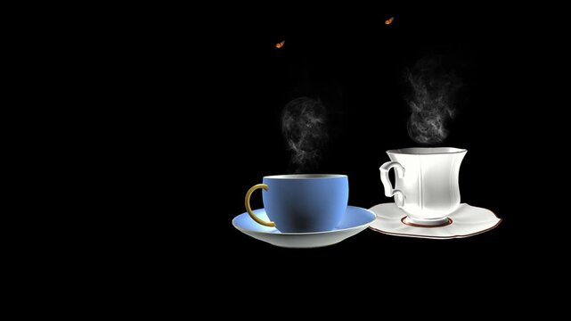 filiżanka, filiżanki, kawa, herbata, czas, przerwa,