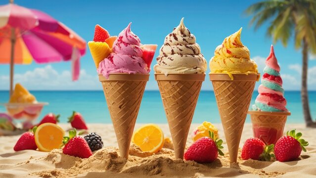 Delightful ice cream and popsicle cards featuring vibrant illustrations of summer treats, playful graphics, and a variety of fun flavors that celebrate sweet, colorful desserts.