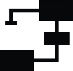 Obraz premium Versatile flowchart and process map template with diverse color options and clean typography