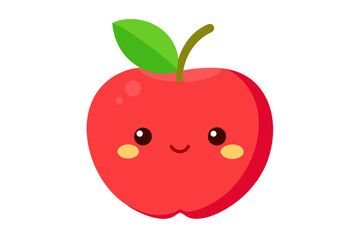 red apple vector illustration