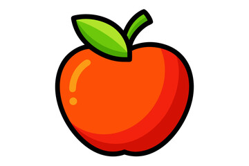 vector illustration of an apple