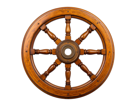 Retro Car Steering Wheel PNG  Elegant Wooden Wheel Transparent Background  - Powered by Adobe