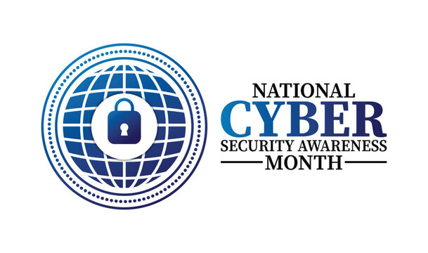 National Cyber Security Awareness Month modern background