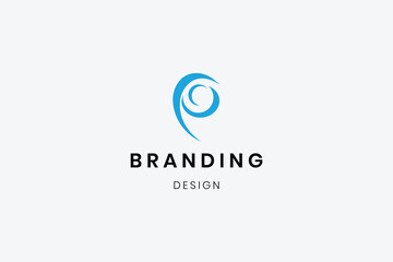 Branding identity corporate modern "P" logo
