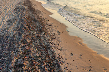 Plaża, kamienie, kamyki, woda, droga © Bluku