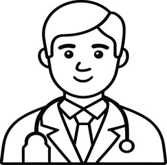 doctor icon vector