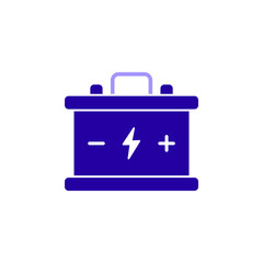 Icon a battery, isolated against a clean background.