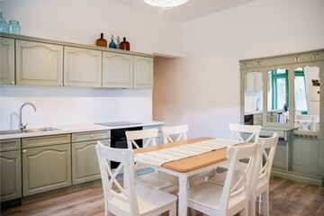 Clean and bright kitchen