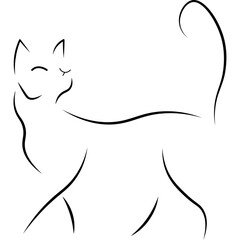 Cat Line Art