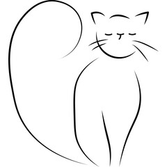 Cat Line Art