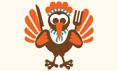 Cute Turkey Day Illustrations & Holiday Graphics