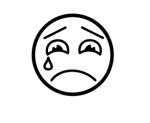 Sad Cry Emoji Sticker