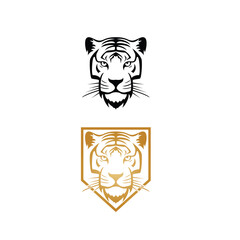 tiger face logo. vector illustration of tiger face for icon, symbol or logo