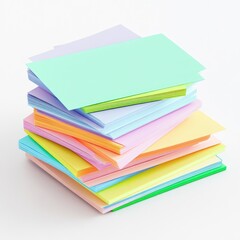 Stack of colorful papers (18)