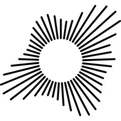 Obraz premium Circle Audio Wave Frame