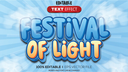 3d text effect festival theme