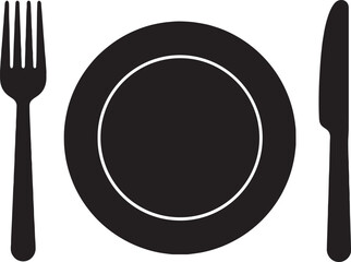 Restaurant menu icon isolated on transparent background