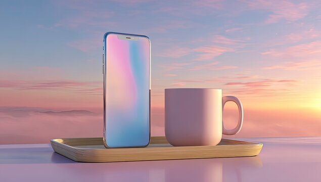 Chromatic Dawn A Futuristic Morning - Powered by Adobe