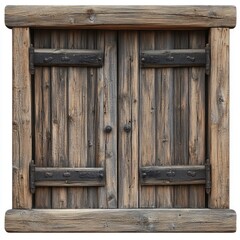 Aged wooden double doors (2)