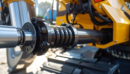 Fototapeta premium Hydraulic cylinder 