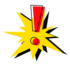 Comic Style Exclamation Mark