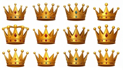 golden crown vector illustration